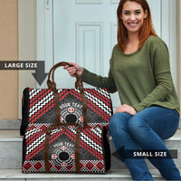 Personalised Aotearoa Niho Taniwha Motif Travel Bag Red Style LT9 - Polynesian Pride