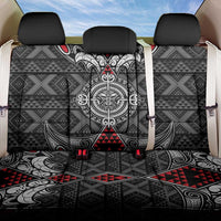 Black Aotearoa Taniko Motif Back Car Seat Cover Vintage Maori New Zealand Tribal Art Pattern LT9 One Size Black - Polynesian Pride