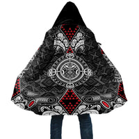 Black Aotearoa Taniko Motif Cloak Vintage Maori New Zealand Tribal Art Pattern LT9 Unisex Black - Polynesian Pride