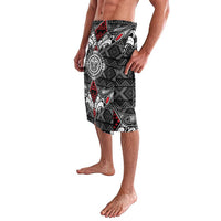 Black Aotearoa Tanilo Motif Lavalava Vintage Maori New Zealand Tribal Art Pattern