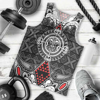 Black Aotearoa Tanilo Motif Men Tank Top Vintage Maori New Zealand Tribal Art Pattern LT9 - Polynesian Pride
