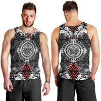 Black Aotearoa Tanilo Motif Men Tank Top Vintage Maori New Zealand Tribal Art Pattern LT9 - Polynesian Pride