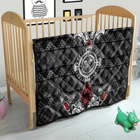 Black Aotearoa Taniko Motif Quilt Vintage Maori New Zealand Tribal Art Pattern LT9 - Polynesian Pride