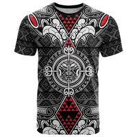 Black Aotearoa Tanilo Motif T Shirt Vintage Maori New Zealand Tribal Art Pattern LT9 Black - Polynesian Pride
