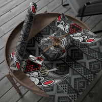 Black Aotearoa Taniko Motif Wrapping Paper Vintage Maori New Zealand Tribal Art Pattern LT9 - Polynesian Pride
