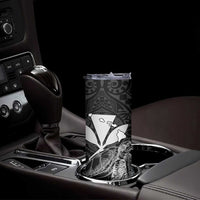Kakau Polynesian Tribal Hawaiian Turtle Skinny Tumbler with Kanaka Maoli Black LT9 - Polynesian Pride