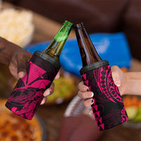 Kakau Polynesian Tribal Hawaiian Turtle 4 in 1 Can Cooler Tumbler with Kanaka Maoli Pink LT9 - Polynesian Pride