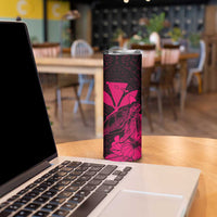 Kakau Polynesian Tribal Hawaiian Turtle Skinny Tumbler with Kanaka Maoli Pink LT9 - Polynesian Pride