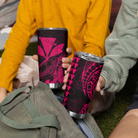 Kakau Polynesian Tribal Hawaiian Turtle Tumbler Cup with Kanaka Maoli Pink LT9 - Polynesian Pride