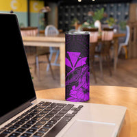 Kakau Polynesian Tribal Hawaiian Turtle Skinny Tumbler with Kanaka Maoli Purple LT9 - Polynesian Pride