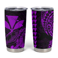 Kakau Polynesian Tribal Hawaiian Turtle Tumbler Cup with Kanaka Maoli Purple LT9 Purple - Polynesian Pride