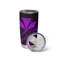 Kakau Polynesian Tribal Hawaiian Turtle Tumbler Cup with Kanaka Maoli Purple LT9 - Polynesian Pride