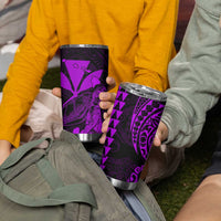 Kakau Polynesian Tribal Hawaiian Turtle Tumbler Cup with Kanaka Maoli Purple LT9 - Polynesian Pride