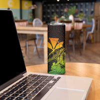 Kakau Polynesian Tribal Hawaiian Turtle Skinny Tumbler with Kanaka Maoli Reggae LT9 - Polynesian Pride