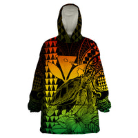 Hawaii Sea Turtle Blanket Polynesia Kakau with Kanaka Maoli Reggae LT9 - Polynesian Pride