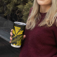 Kakau Polynesian Tribal Hawaiian Turtle Tumbler Cup with Kanaka Maoli Yellow LT9 - Polynesian Pride