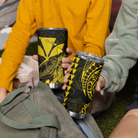 Kakau Polynesian Tribal Hawaiian Turtle Tumbler Cup with Kanaka Maoli Yellow LT9 - Polynesian Pride