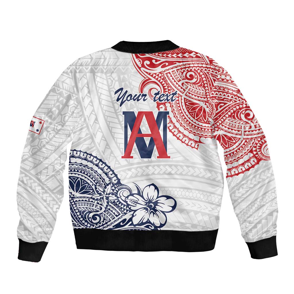Kingdom of Uvea 1842-1860 Personalized Bomber Jacket Wallis and Futuna Polynesian Tribal Pattern