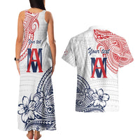 Kingdom of Uvea 1842-1860 Personalized Couples Matching Tank Maxi Dress and Hawaiian Shirt Wallis and Futuna Polynesian Tribal Pattern LT9 - Polynesian Pride