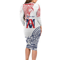 Kingdom of Uvea 1842-1860 Personalized Family Matching Long Sleeve Bodycon Dress and Hawaiian Shirt Wallis and Futuna Polynesian Tribal Pattern LT9 - Polynesian Pride