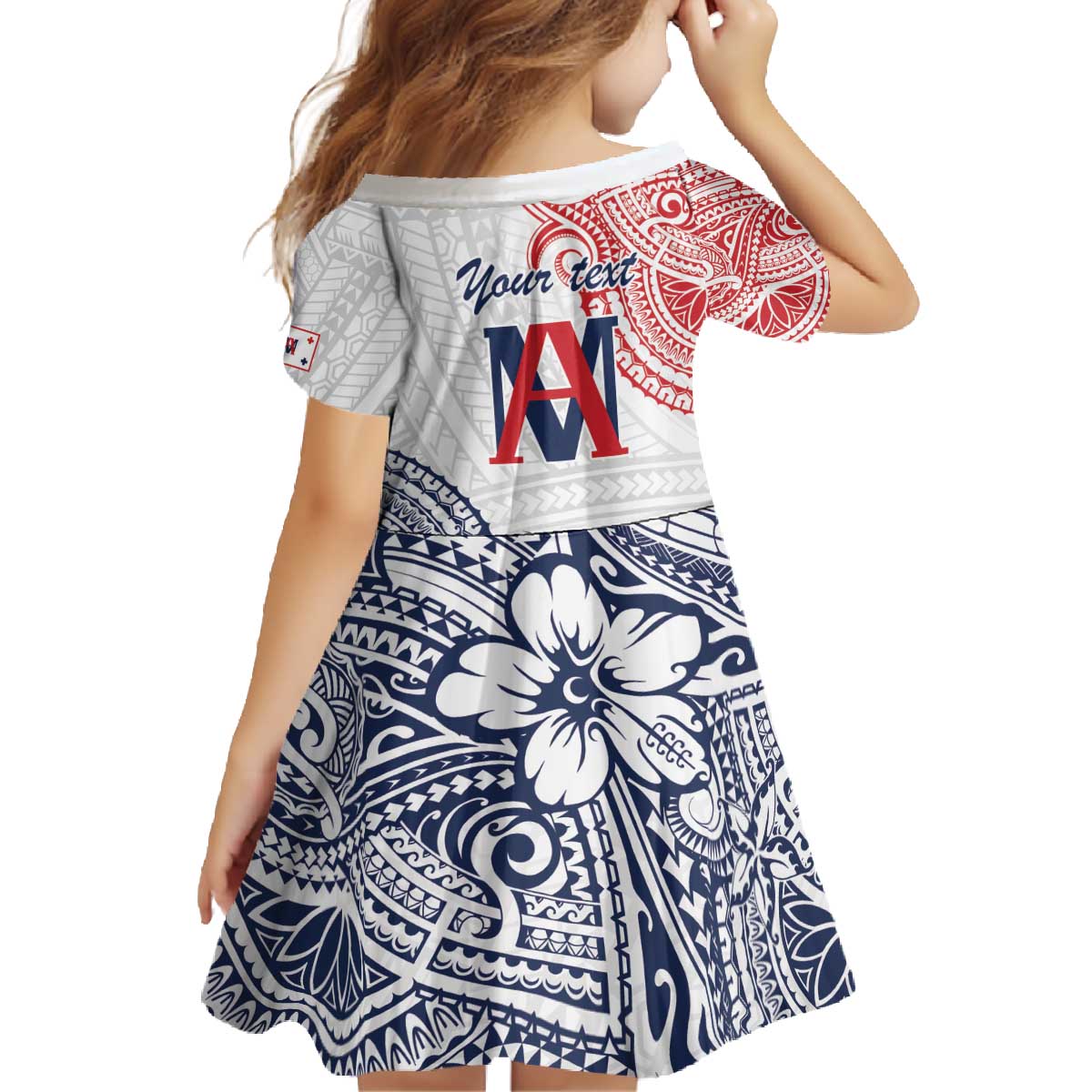Kingdom of Uvea 1842-1860 Personalized Family Matching Off The Shoulder Long Sleeve Dress and Hawaiian Shirt Wallis and Futuna Polynesian Tribal Pattern LT9 - Polynesian Pride
