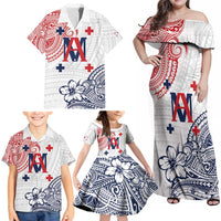 Kingdom of Uvea 1842-1860 Personalized Family Matching Off Shoulder Maxi Dress and Hawaiian Shirt Wallis and Futuna Polynesian Tribal Pattern LT9 - Polynesian Pride