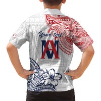 Kingdom of Uvea 1842-1860 Personalized Family Matching Off Shoulder Short Dress and Hawaiian Shirt Wallis and Futuna Polynesian Tribal Pattern LT9 - Polynesian Pride