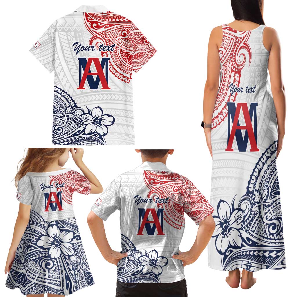 Kingdom of Uvea 1842-1860 Personalized Family Matching Tank Maxi Dress and Hawaiian Shirt Wallis and Futuna Polynesian Tribal Pattern LT9 - Polynesian Pride