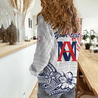 Kingdom of Uvea 1842-1860 Personalized Women Casual Shirt Wallis and Futuna Polynesian Tribal Pattern LT9 - Polynesian Pride