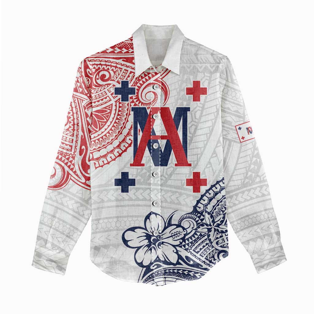 Kingdom of Uvea 1842-1860 Personalized Women Casual Shirt Wallis and Futuna Polynesian Tribal Pattern LT9 - Polynesian Pride