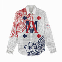 Kingdom of Uvea 1842-1860 Personalized Women Casual Shirt Wallis and Futuna Polynesian Tribal Pattern LT9 - Polynesian Pride