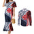 Kingdom of Uvea 1860-1886 Personalized Couples Matching Mermaid Dress and Long Sleeve Button Shirt Wallis and Futuna Polynesian Tribal Pattern