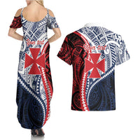 Kingdom of Uvea 1860-1886 Personalized Couples Matching Summer Maxi Dress and Hawaiian Shirt Wallis and Futuna Polynesian Tribal Pattern LT9 - Polynesian Pride
