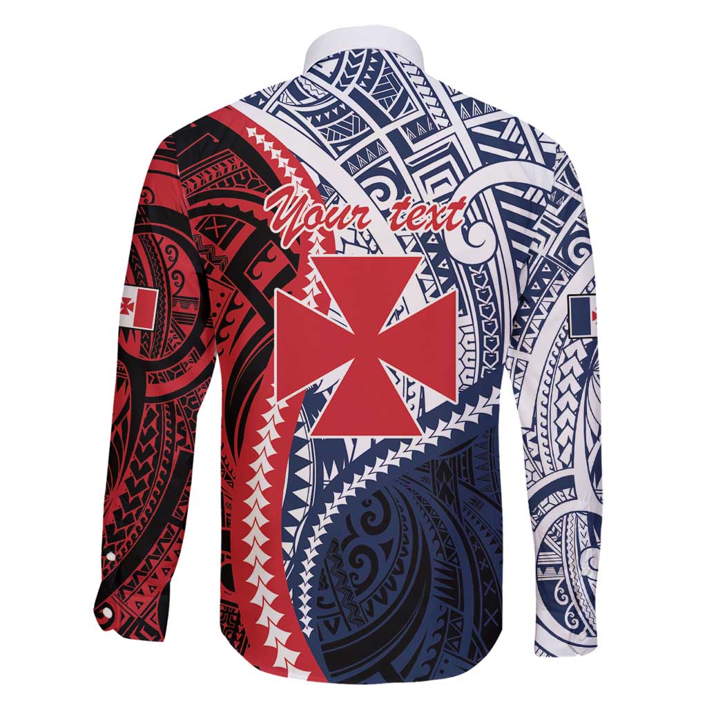 Kingdom of Uvea 1860-1886 Personalized Family Matching Long Sleeve Bodycon Dress and Hawaiian Shirt Wallis and Futuna Polynesian Tribal Pattern LT9 - Polynesian Pride