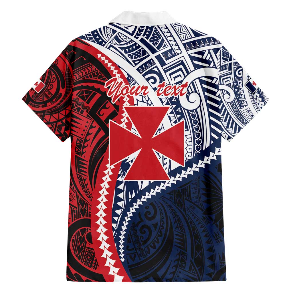 Kingdom of Uvea 1860-1886 Personalized Family Matching Off Shoulder Maxi Dress and Hawaiian Shirt Wallis and Futuna Polynesian Tribal Pattern LT9 - Polynesian Pride
