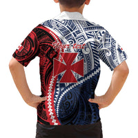 Kingdom of Uvea 1860-1886 Personalized Family Matching Summer Maxi Dress and Hawaiian Shirt Wallis and Futuna Polynesian Tribal Pattern LT9 - Polynesian Pride