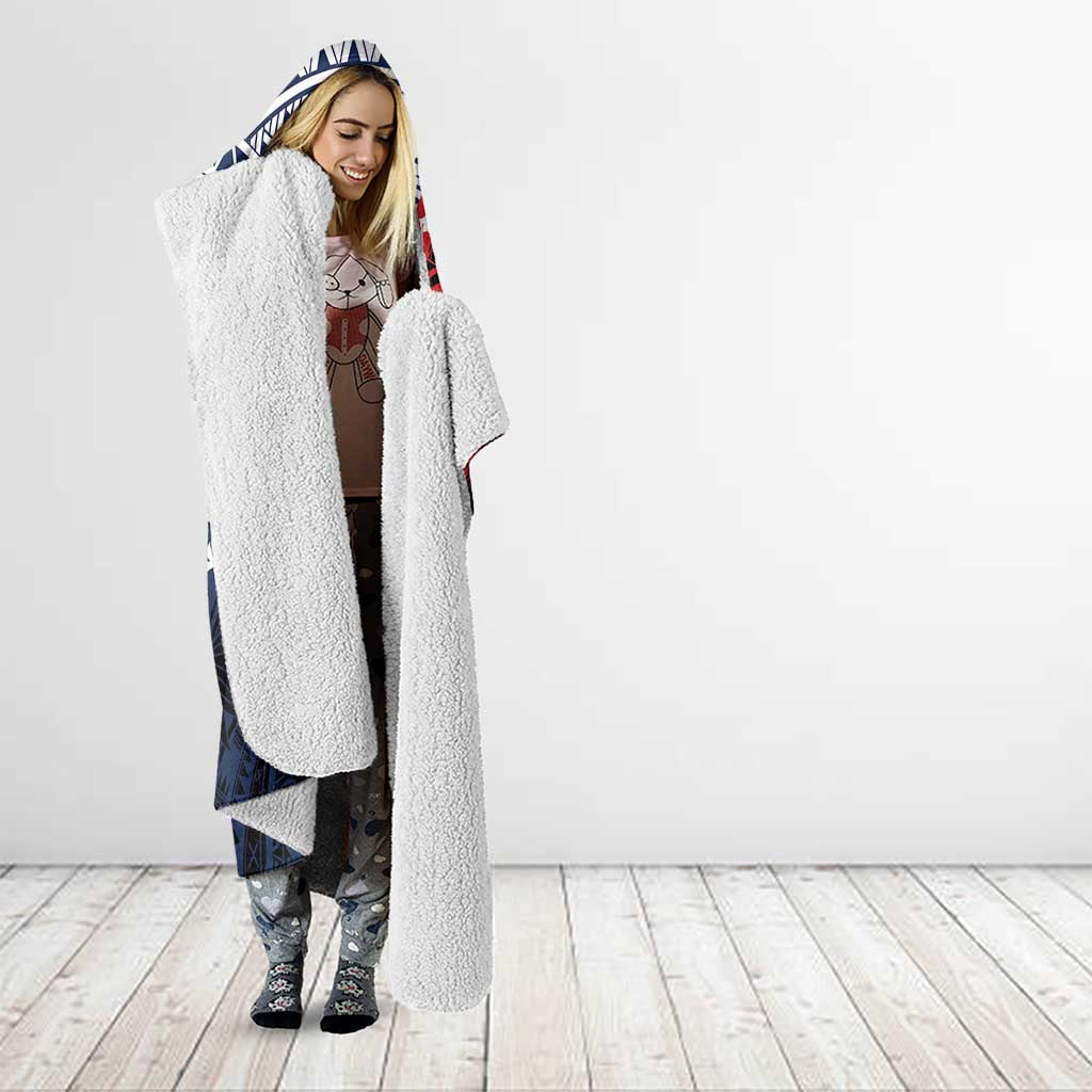 Kingdom of Uvea 1860-1886 Personalized Hooded Blanket Wallis and Futuna Polynesian Tribal Pattern