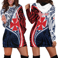 Kingdom of Uvea 1860-1886 Personalized Hoodie Dress Wallis and Futuna Polynesian Tribal Pattern LT9 - Polynesian Pride