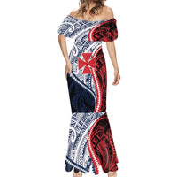 Kingdom of Uvea 1860-1886 Personalized Mermaid Dress Wallis and Futuna Polynesian Tribal Pattern LT9 - Polynesian Pride