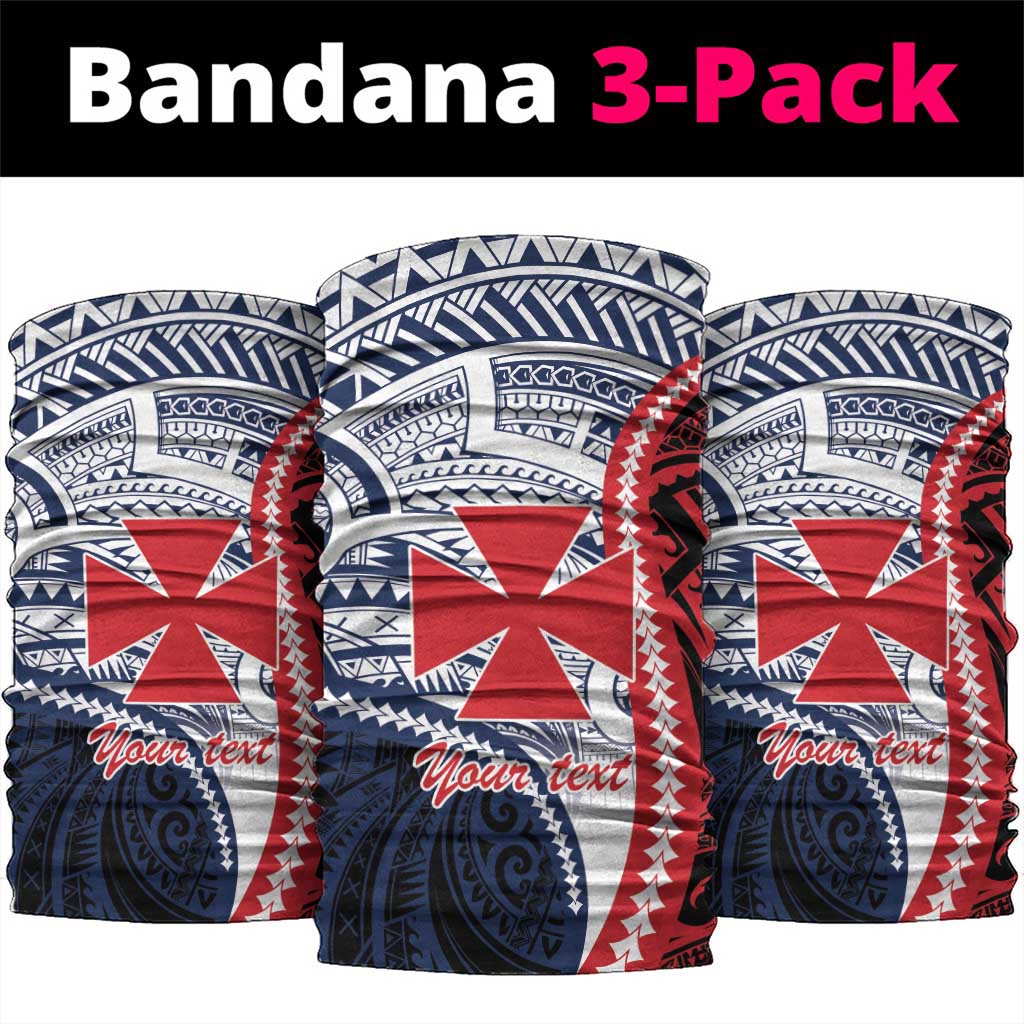 Kingdom of Uvea 1860-1886 Personalized Neck Gaiter Wallis and Futuna Polynesian Tribal Pattern - Polynesian Pride