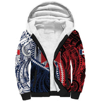 Kingdom of Uvea 1860-1886 Personalized Sherpa Hoodie Wallis and Futuna Polynesian Tribal Pattern LT9 Unisex Red - Polynesian Pride