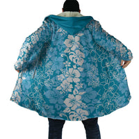 Hawaiian Lei Day Cloak Blue Hibiscus Flowers Lei Art - Polynesian Pride