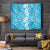 Hawaiian Lei Day Tapestry Blue Hibiscus Flowers Lei Art
