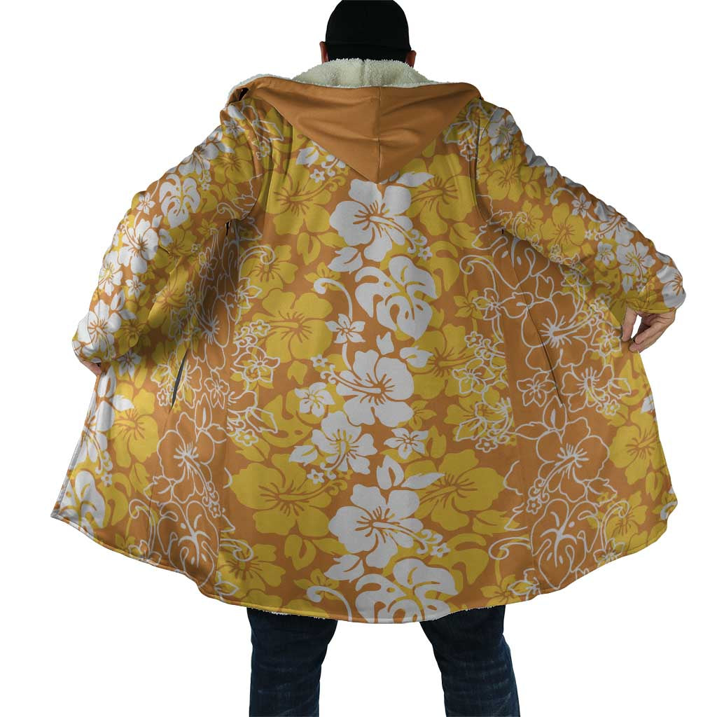 Hawaiian Lei Day Cloak Gold Hibiscus Flowers Lei Art - Polynesian Pride