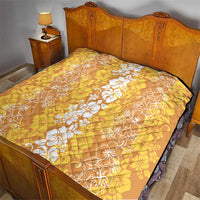 Hawaiian Lei Day Quilt Gold Hibiscus Flowers Lei Art LT9 - Polynesian Pride