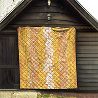 Hawaiian Lei Day Quilt Gold Hibiscus Flowers Lei Art LT9 - Polynesian Pride
