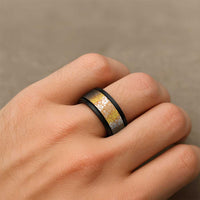 Hawaiian Lei Day Spinner Ring Gold Hibiscus Flowers Lei Art LT9 - Polynesian Pride