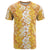 Hawaiian Lei Day T Shirt Gold Hibiscus Flowers Lei Art