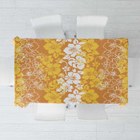 Hawaiian Lei Day Tablecloth Gold Hibiscus Flowers Lei Art LT9 Gold - Polynesian Pride