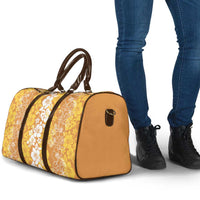 Hawaiian Lei Day Travel Bag Gold Hibiscus Flowers Lei Art - Polynesian Pride
